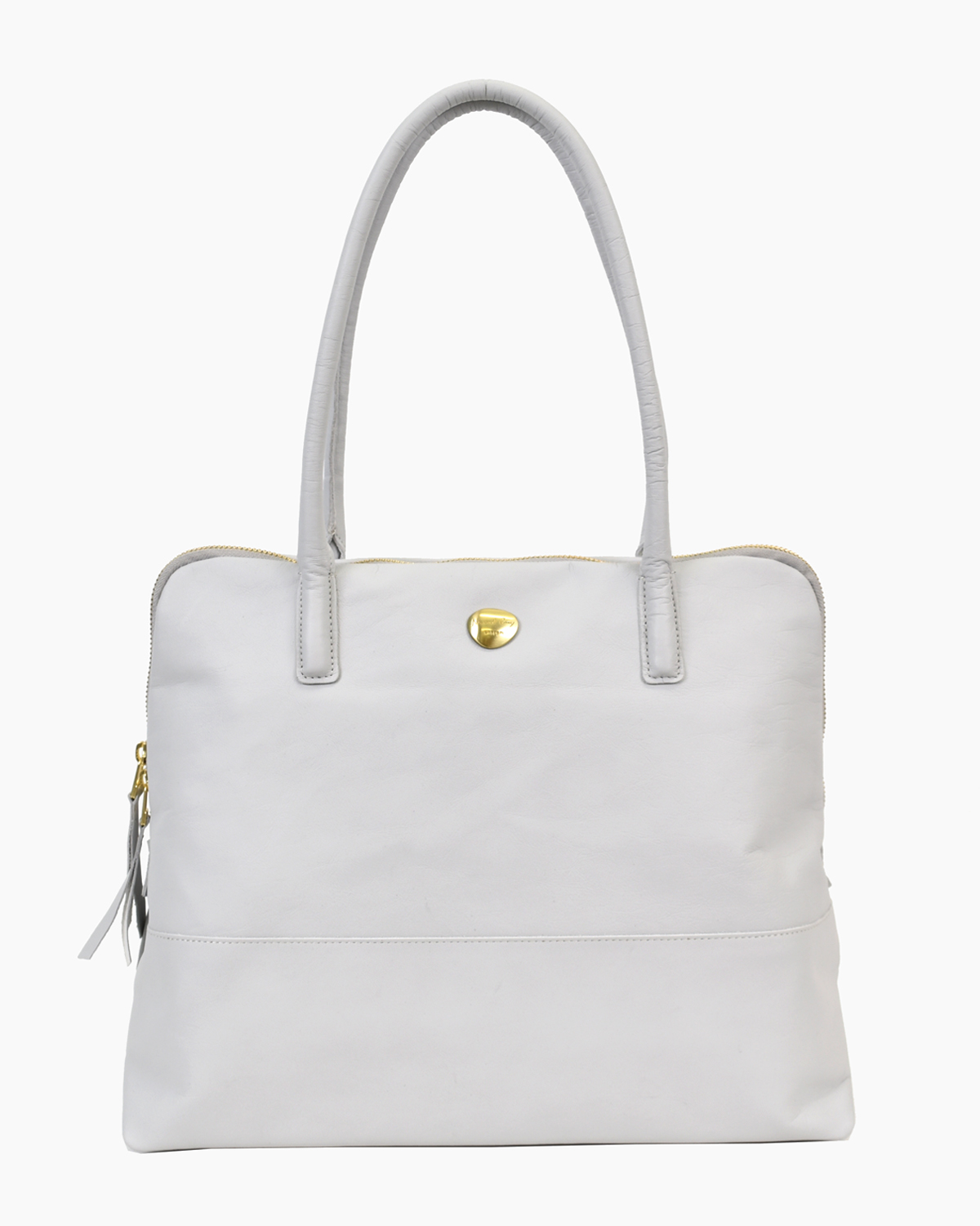 white and silver bag